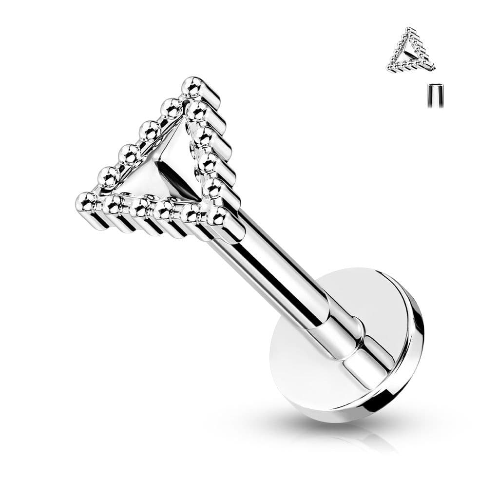S4U Labreta / cartilage piercing - trojúhelník (1,2 x 6 mm) - LB0037ST-1206 - náhled 1