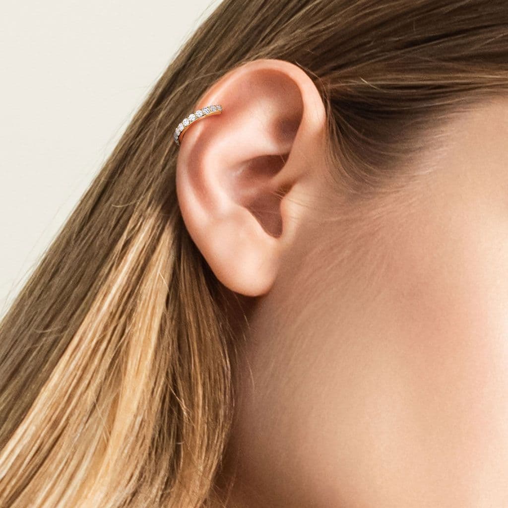 Piercing do nosu / ucha se zirkony - NS0047ST-1208 - náhled 2