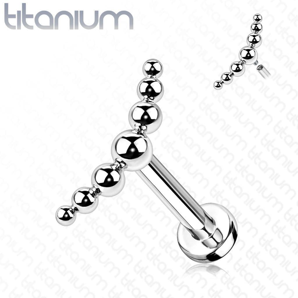Piercing do brady / ucha TITAN (1,2 x 6 mm) - TIT1134-1206 - náhled 1