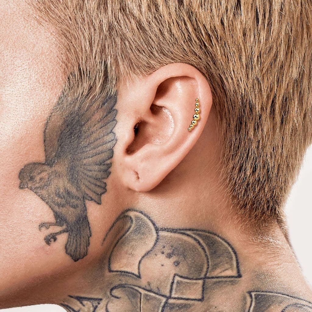 Piercing do brady / ucha TITAN (1,2 x 6 mm) - TIT1134-1206 - náhled 3