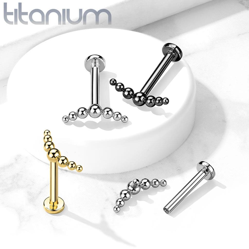 Piercing do brady / ucha TITAN (1,2 x 6 mm) - TIT1134-1206 - náhled 4