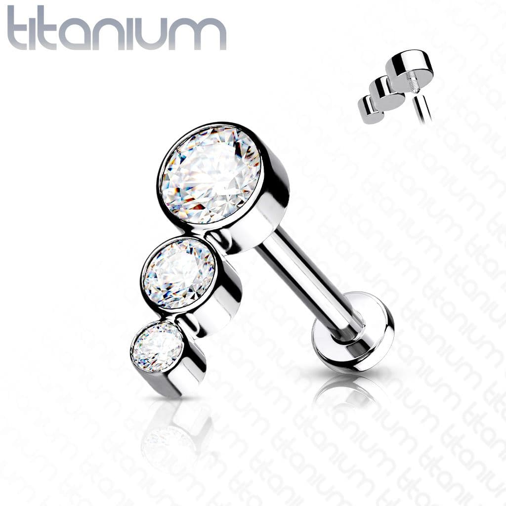 Piercing do brady / ucha TITAN (1,2 x 6 mm) - TIT1135-1206 - náhled 1