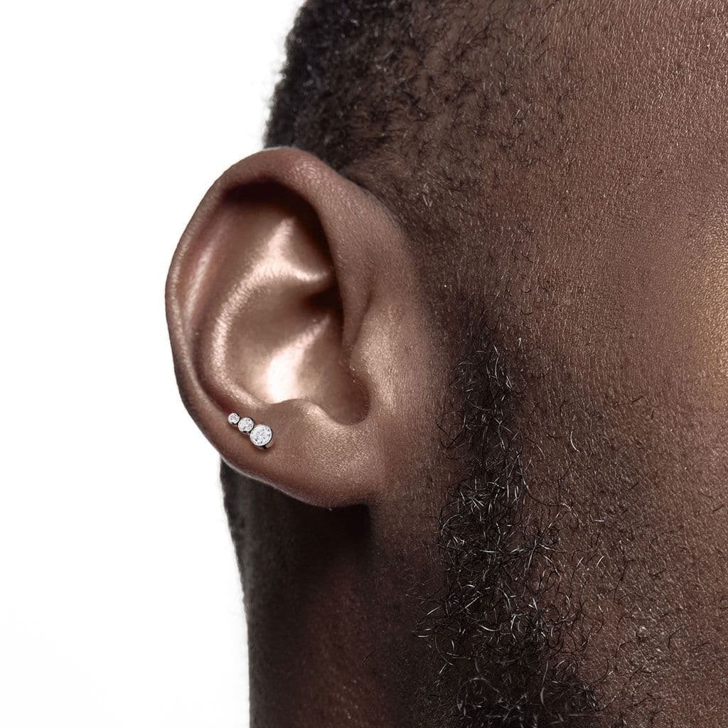 Piercing do brady / ucha TITAN (1,2 x 6 mm) - TIT1135-1206 - náhled 3