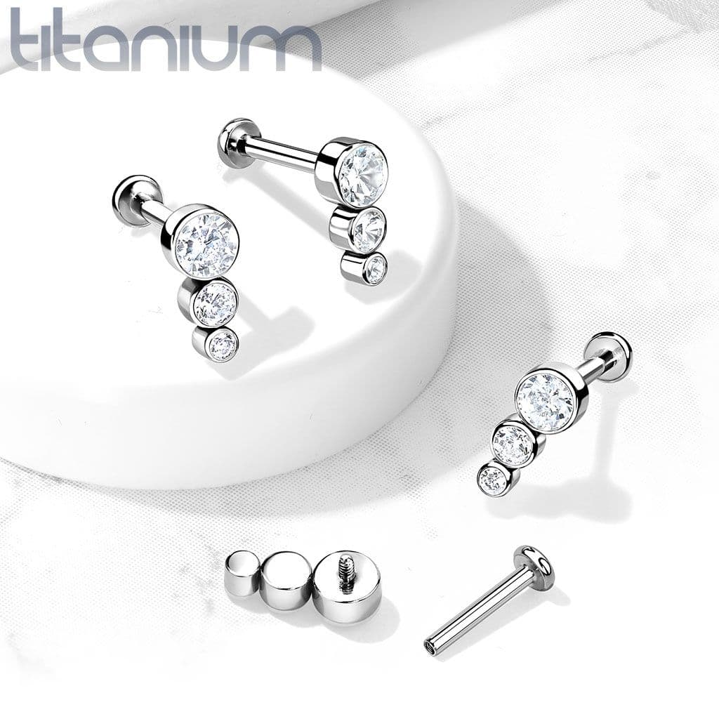 Piercing do brady / ucha TITAN (1,2 x 6 mm) - TIT1135-1206 - náhled 4