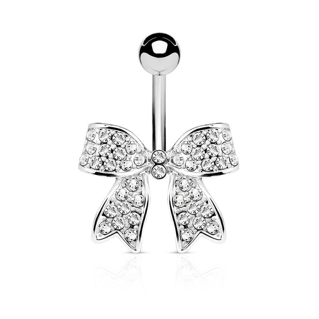 Piercing do pupíku mašlička se zirkony - náhled 4