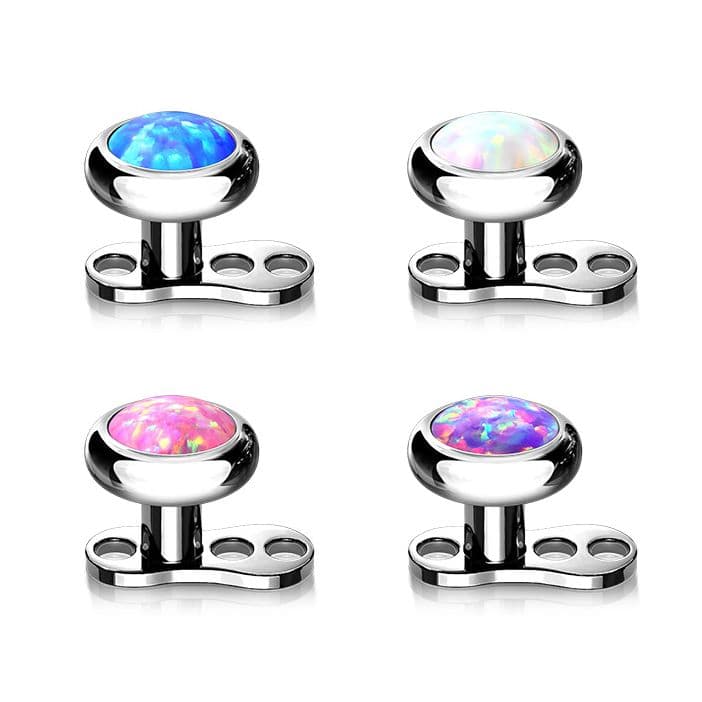 S4U Kompletní microdermal piercing 1,2 mm - opál (bílá) - MD029-OP17-04 - náhled 2