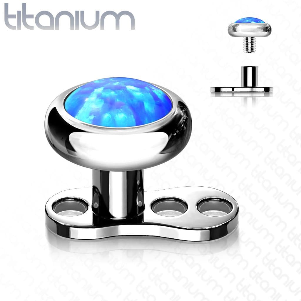 S4U Kompletní microdermal piercing 1,2 mm - opál (bílá) - MD029-OP17-04 - náhled 3
