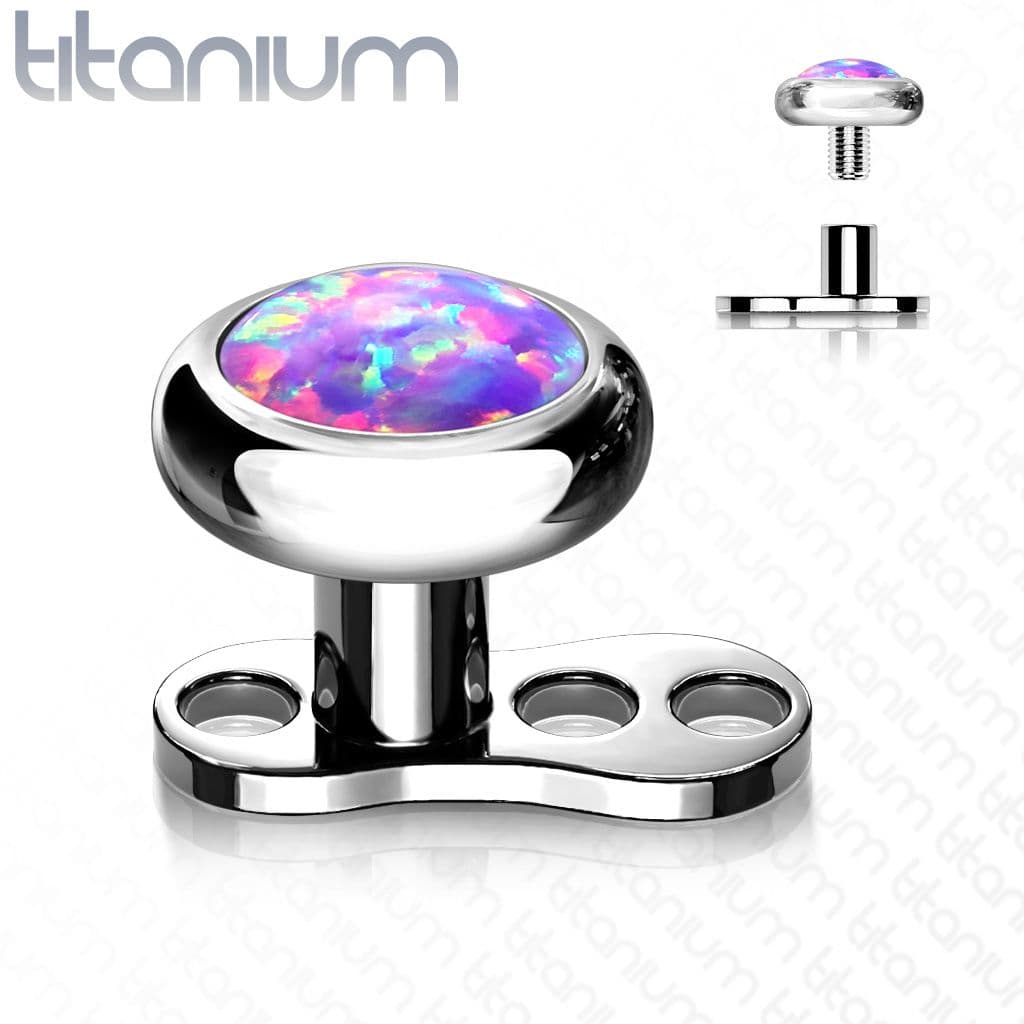 S4U Kompletní microdermal piercing 1,2 mm - opál (bílá) - MD029-OP17-04 - náhled 4