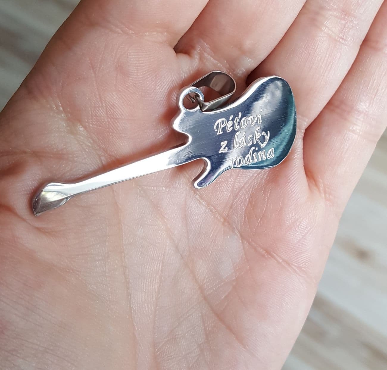 S4U Ocelový přívěsek - kytara - DR1239 - náhled 2