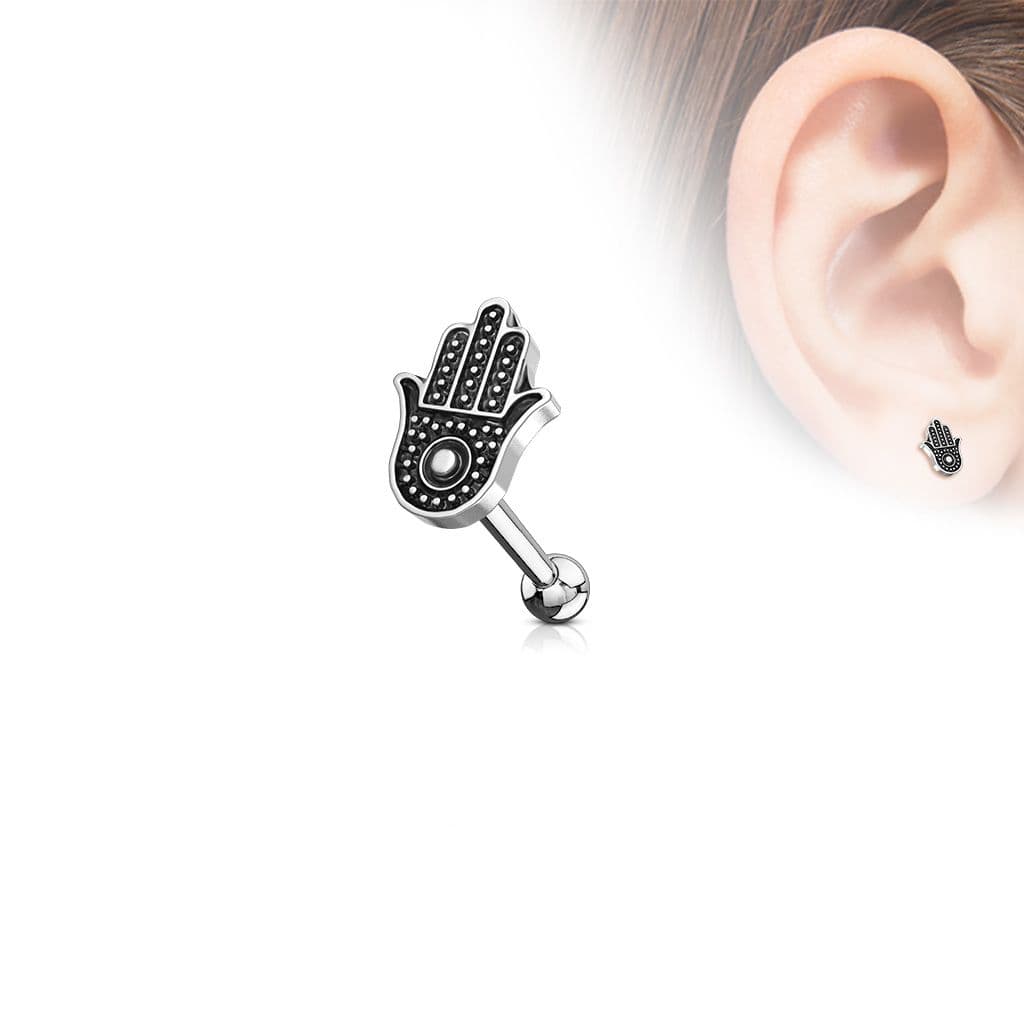 Cartilage piercing do ucha - hamsa - náhled 2