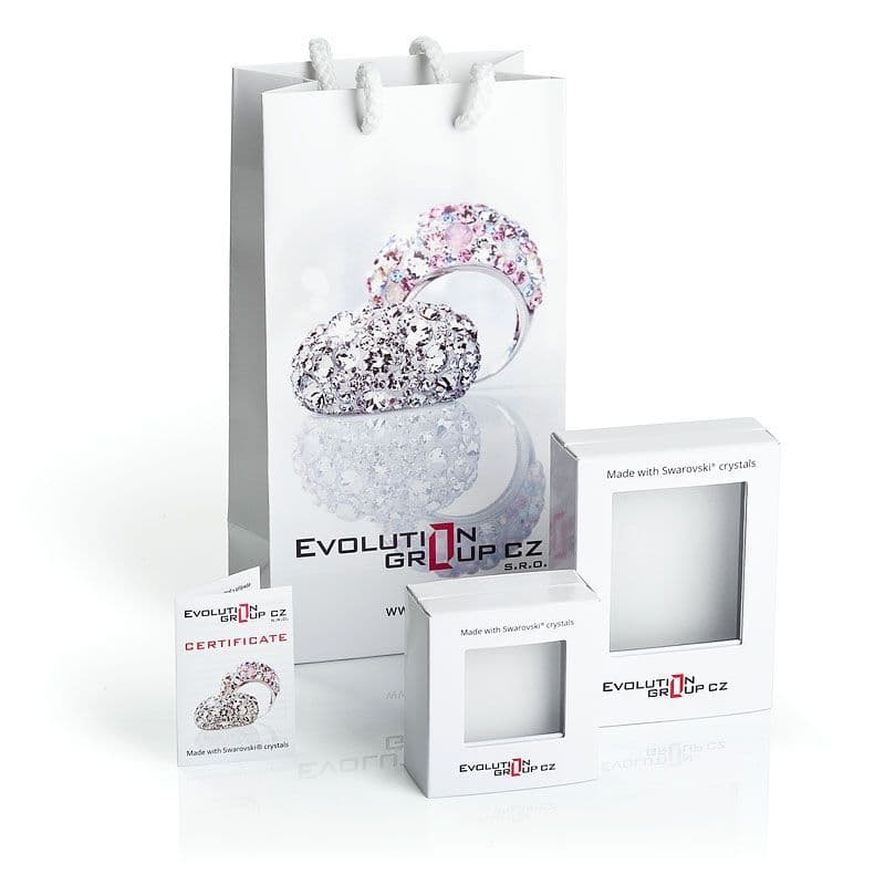 Stříbrný náramek s krystaly Swarovski bílý 33100.1 - náhled 2