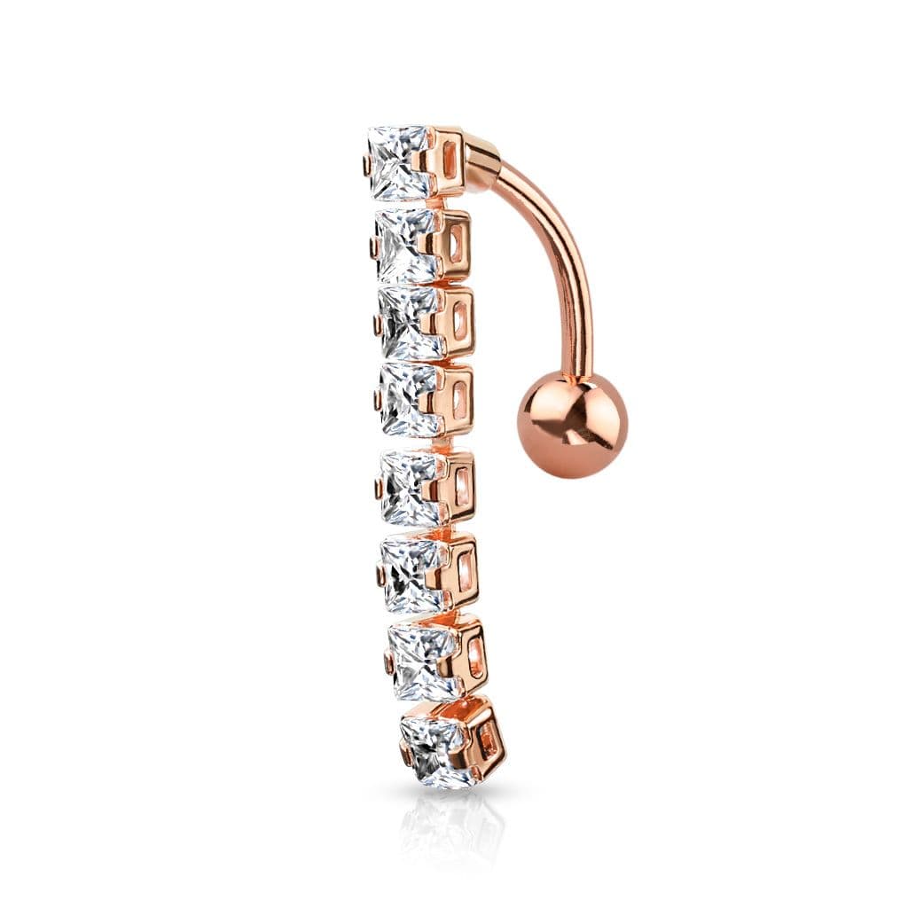 Obrácený piercing do pupíku - náhled 3