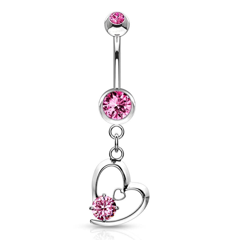 Piercing do pupíku srdce HWNSB2102 - náhled 2