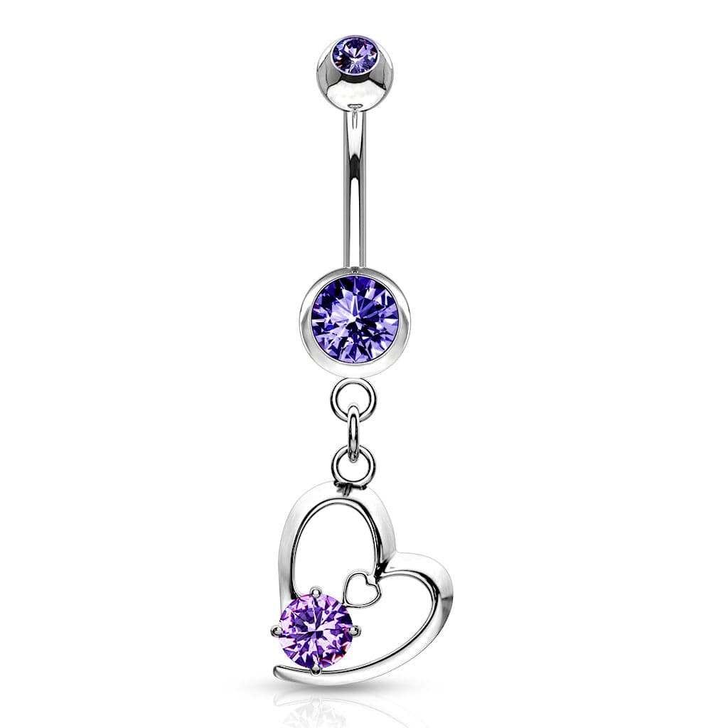 Piercing do pupíku srdce HWNSB2102 - náhled 3