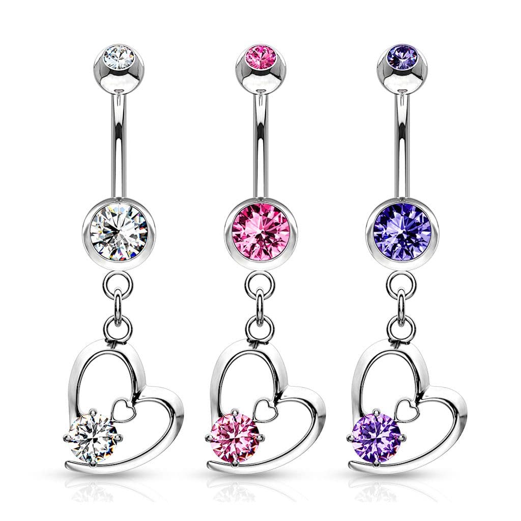 Piercing do pupíku srdce HWNSB2102 - náhled 5