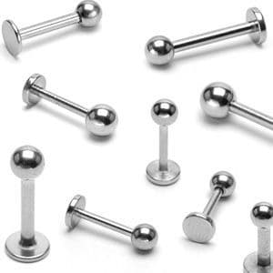 Piercing do brady - labreta (1,0 x 6 x 2 mm) - LB1012-10062
