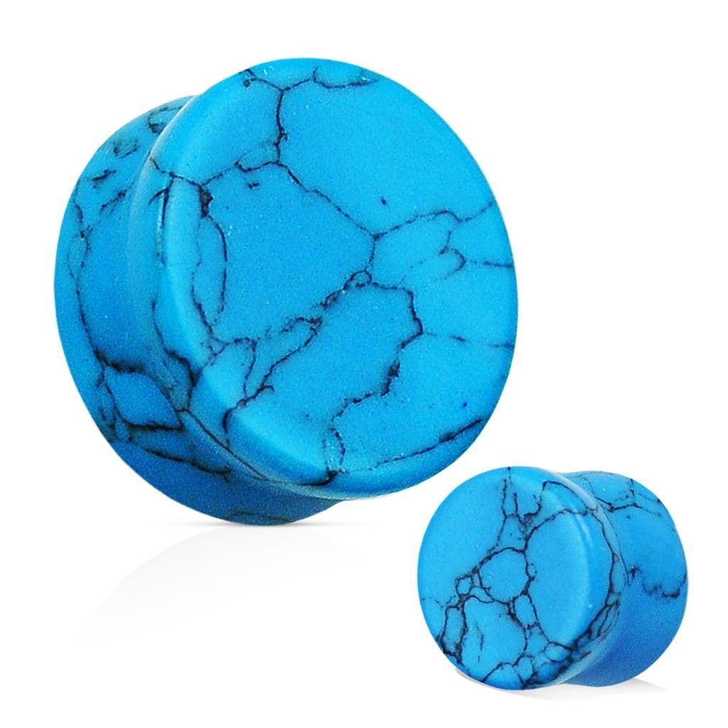 Plug do ucha z tyrkysu (3 mm) - PL01013-03 - náhled 2