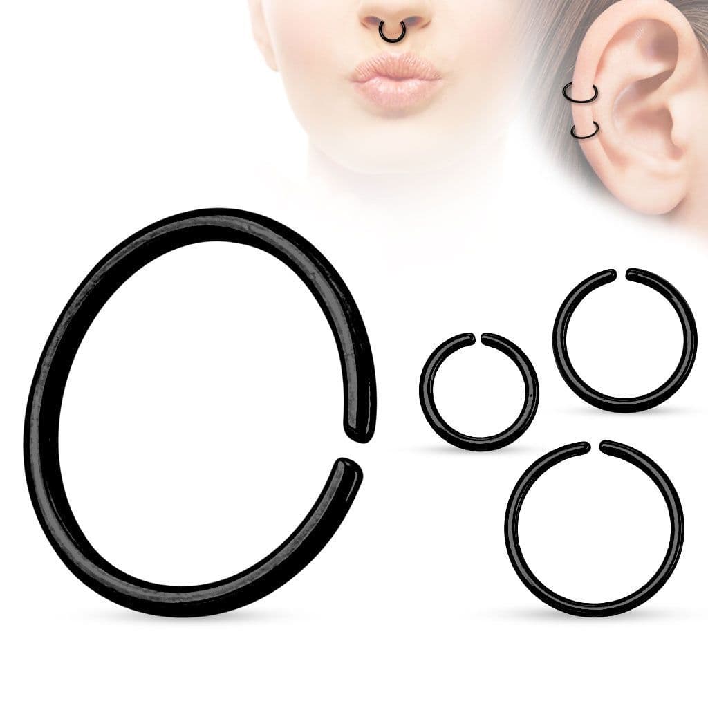 Piercing do nosu - kruh (0,8 x 10 mm) - N01014-0810