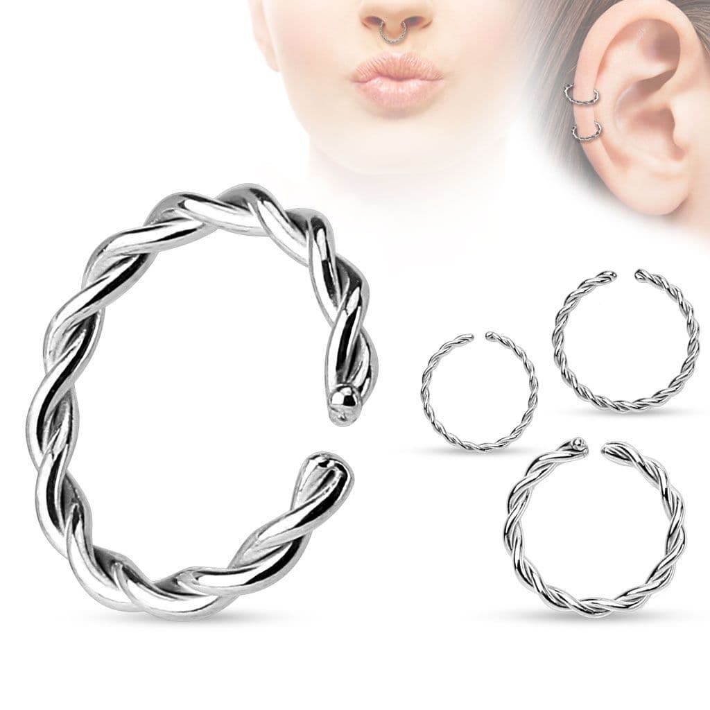 Piercing do nosu/ucha - kruh (0,8 x 10 mm) - N01061-0810