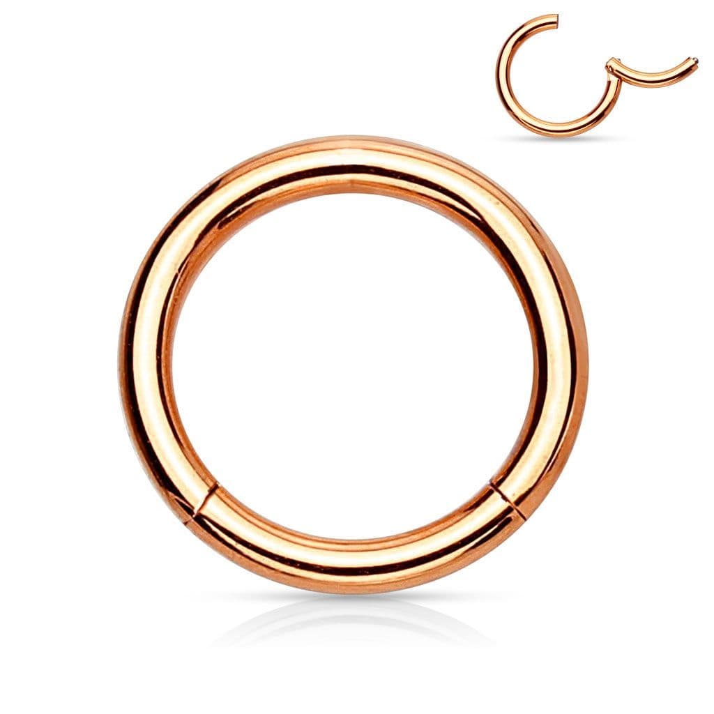 Piercing segment kruh zlacený (1,2 x 10 mm) - K01039RD-1210