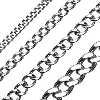 S4U Ocelový řetízek, šíře 7,5 mm (55 cm) - OPE1092-075-55