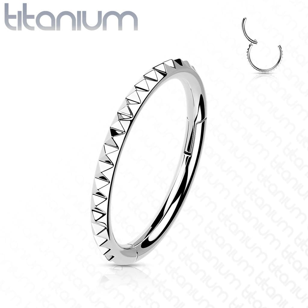 Segment kruh - helix / cartilage / tragus piercing TITAN (1,2 x 10 mm) - TIT1139-1210