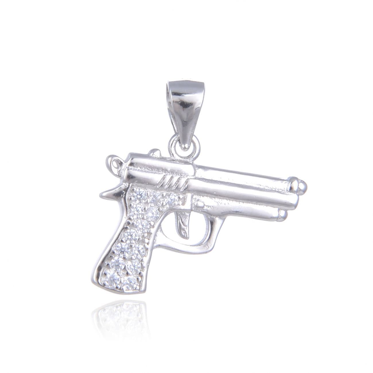 NUBIS Stříbrný přívěsek pistole - NB-4177