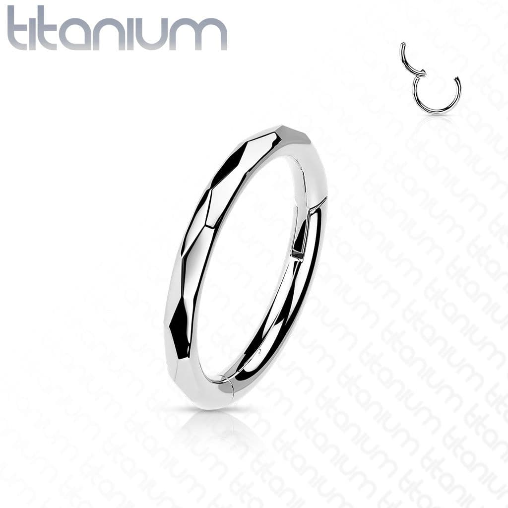 Segment kruh - helix / cartilage / tragus piercing TITAN (1,2 x 10 mm) - TIT1144-1210