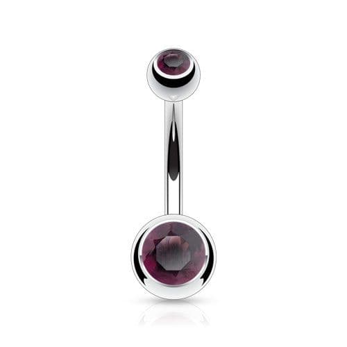 Piercing do pupíku - banánek malý (duhová) - BS1005-AB - náhled 3