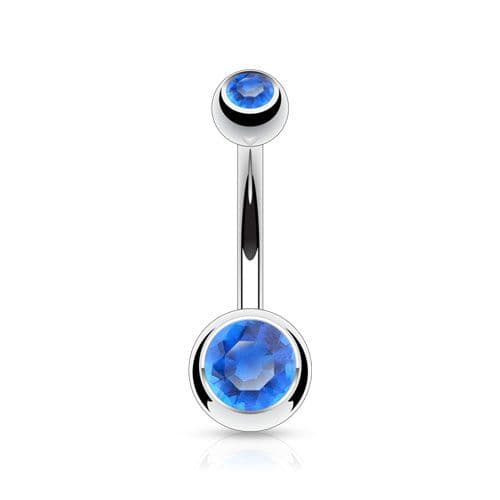 Piercing do pupíku - banánek malý (duhová) - BS1005-AB - náhled 4