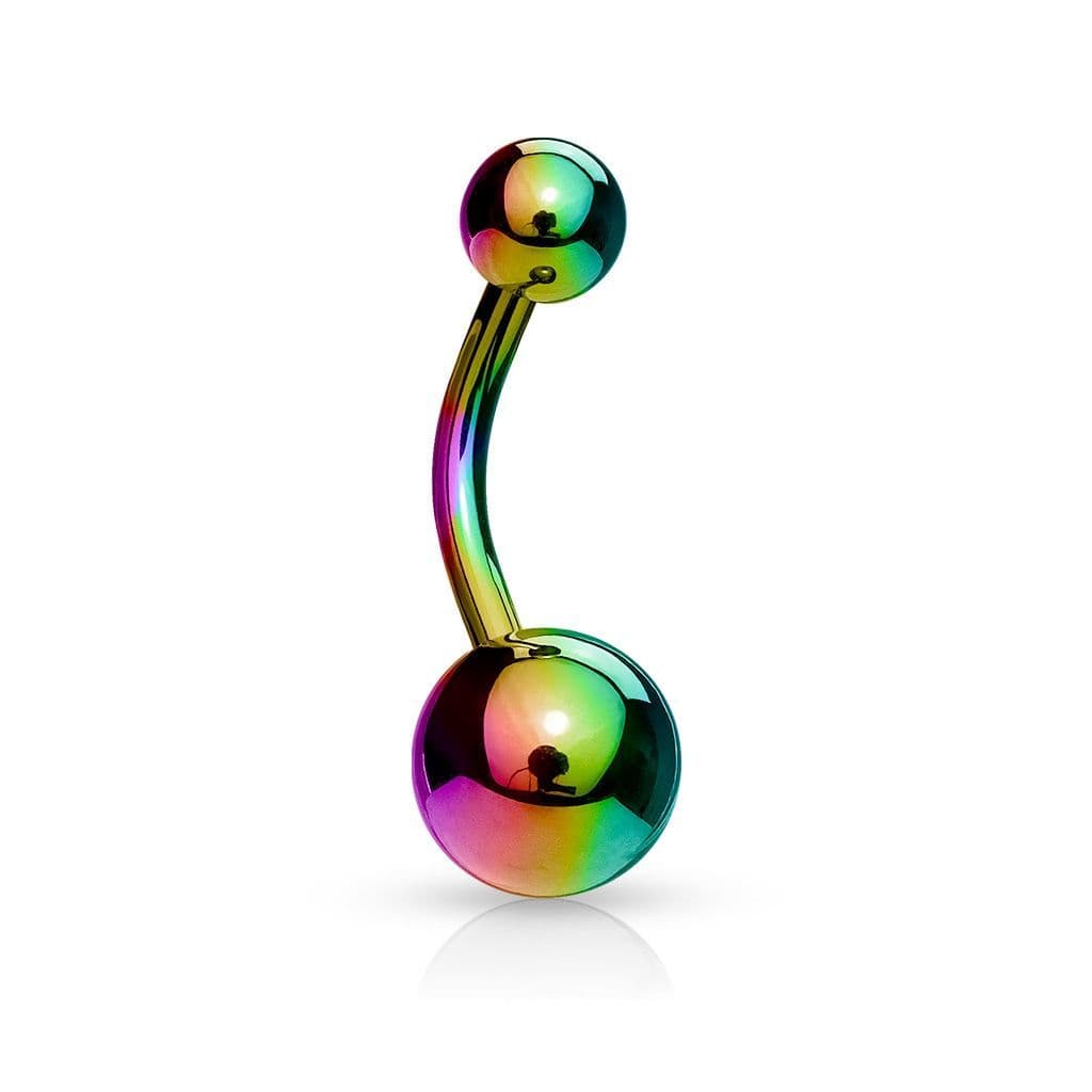 Piercing do pupíku - banánek (duhová, 1,6 x 10 mm) - náhled 1