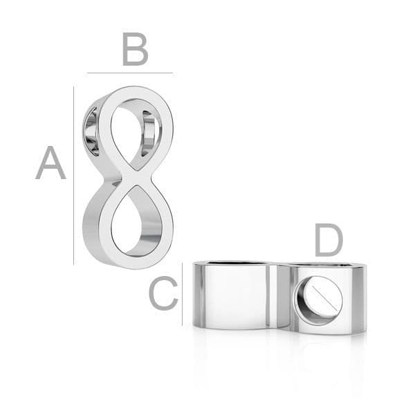 Stříbrný přívěsek korálek INFINITY - NB-8018 - náhled 3