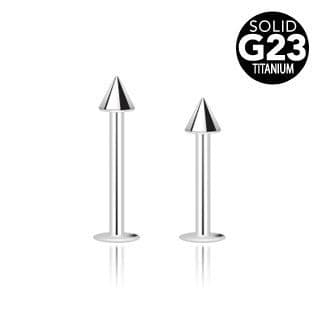 Piercing do brady - labreta TITAN (3 x 3 mm, 1,2 x 10 mm) - TIT1021-1210