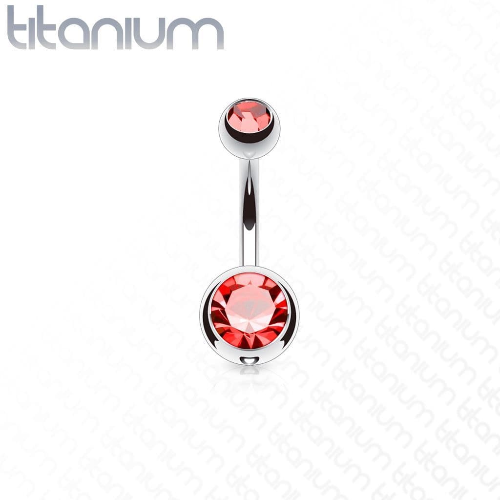 Piercing do pupíku - banánek TITAN (duhová) - náhled 2