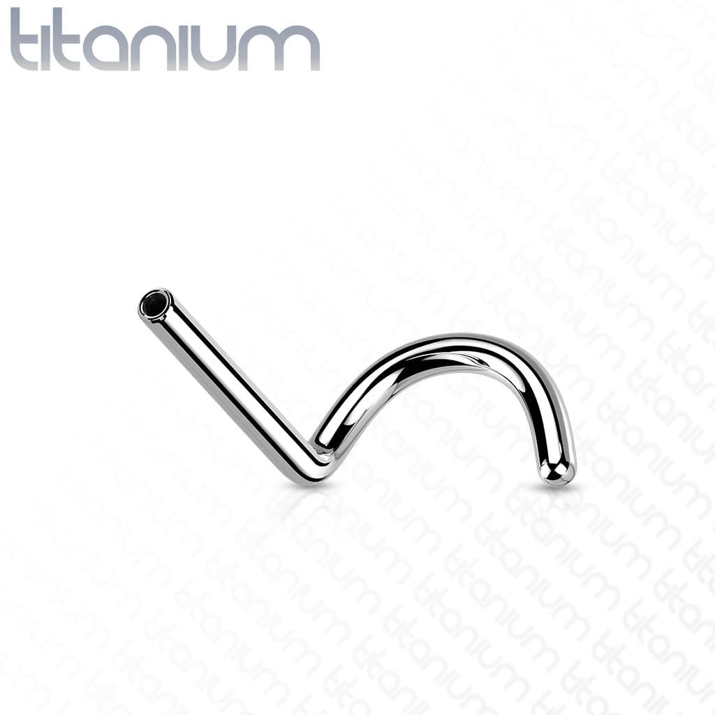 S4U Tyčka k PUSH IN piercing do nosu TITAN, 0,8 x 6 mm - TIT1146-0806 - náhled 1