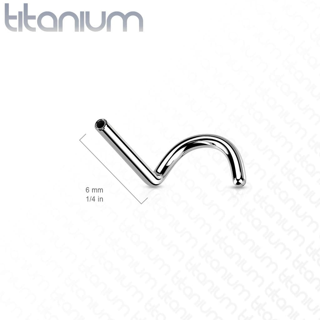 S4U Tyčka k PUSH IN piercing do nosu TITAN, 1,0 x 6 mm - TIT1146-1006 - náhled 3