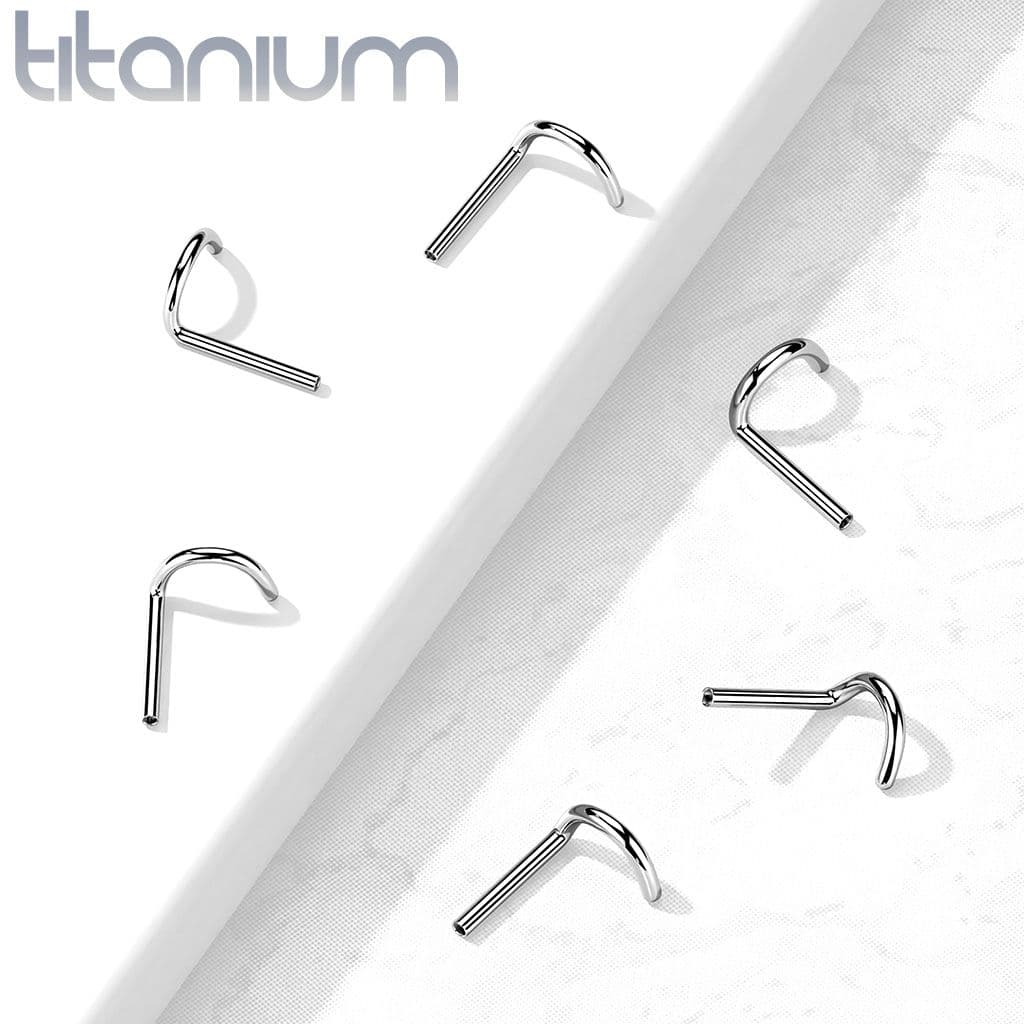 S4U Tyčka k PUSH IN piercing do nosu TITAN, 1,0 x 6 mm - TIT1146-1006 - náhled 4