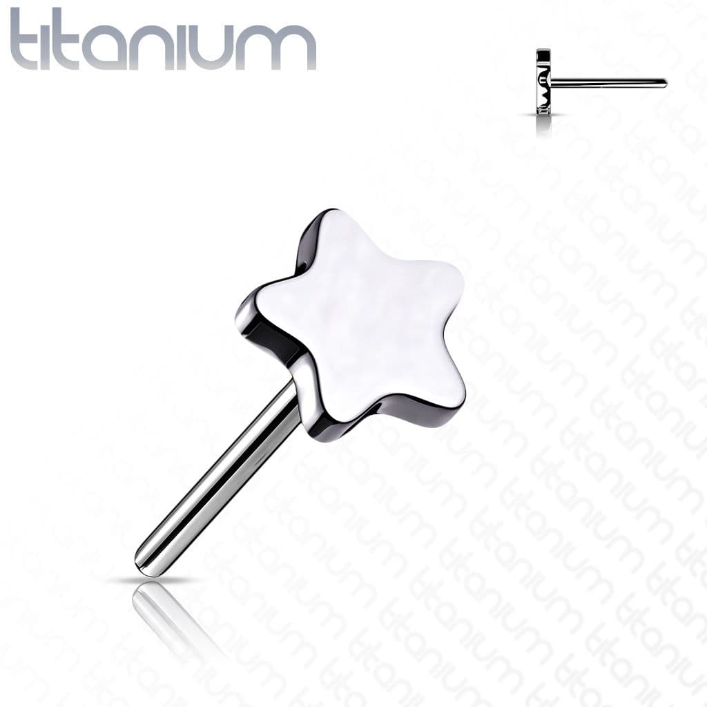 S4U Hvězdička k PUSH IN piercingu TITAN - TIT1157-TI - náhled 1