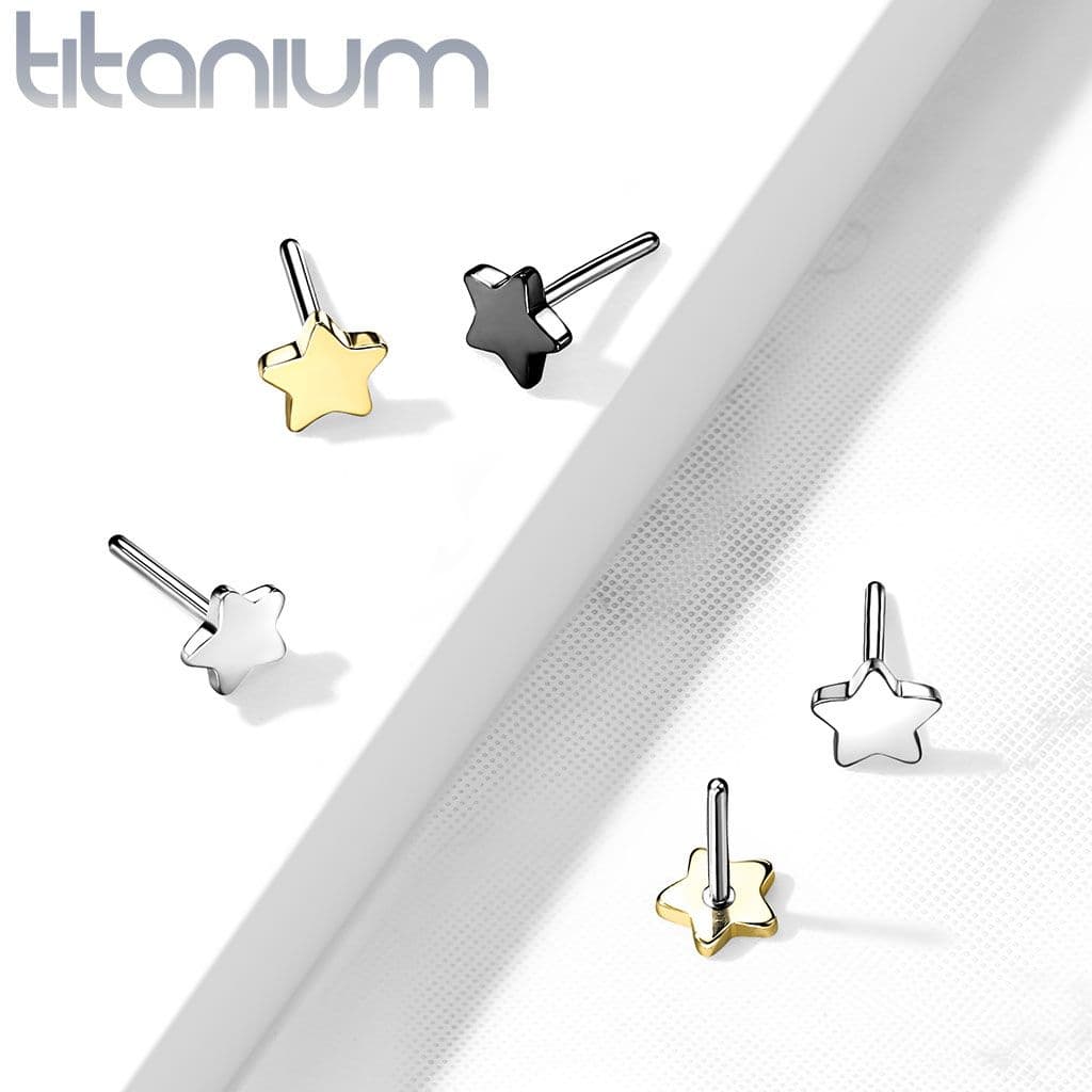 S4U Hvězdička k PUSH IN piercingu TITAN - TIT1157-TI - náhled 3