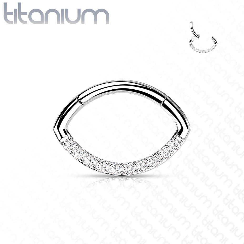 Segment - helix / cartilage / tragus piercing TITAN, 1,2 x 10 mm - TIT1164-1210 - náhled 1