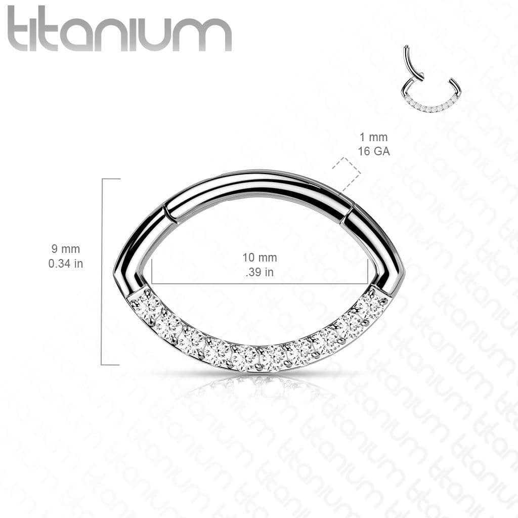 Segment - helix / cartilage / tragus piercing TITAN, 1,2 x 10 mm - TIT1164-1210 - náhled 2