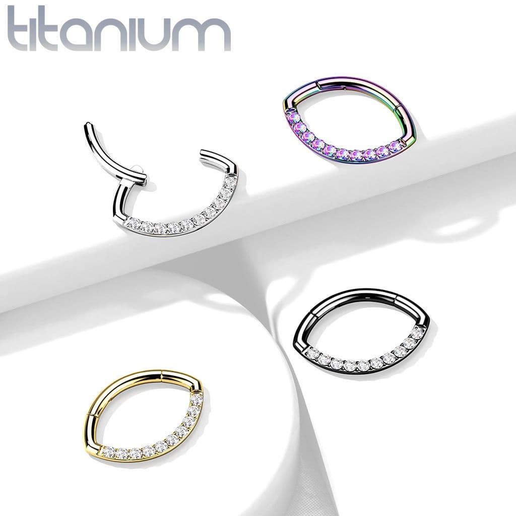Segment - helix / cartilage / tragus piercing TITAN, 1,2 x 10 mm - TIT1164-1210 - náhled 3