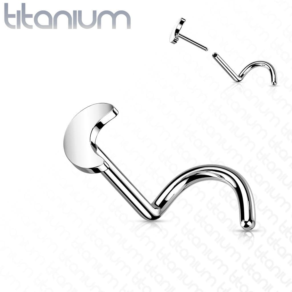 S4U PUSH IN piercing do nosu TITAN, 0,8 x 6 mm - TIT1182 - náhled 1