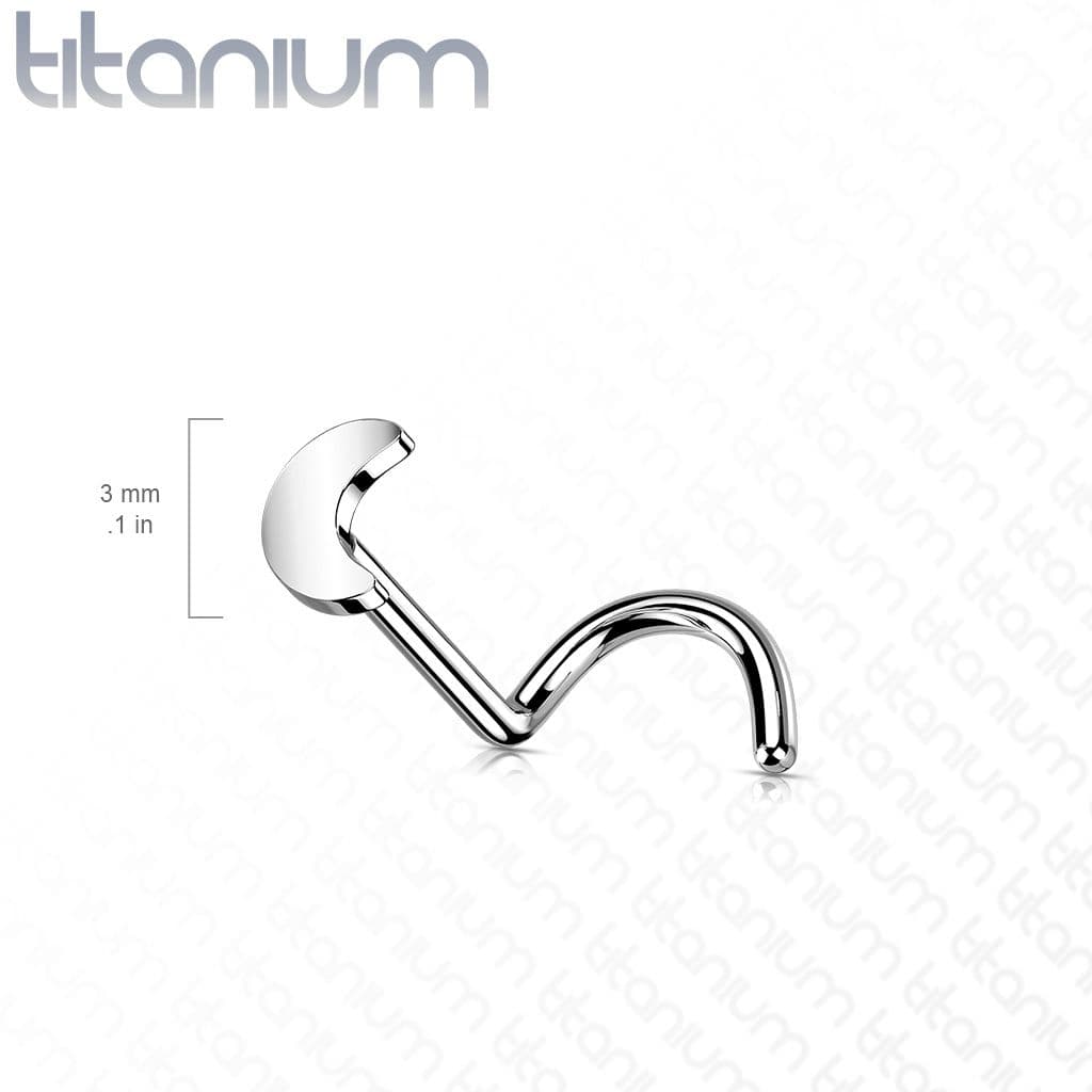 S4U PUSH IN piercing do nosu TITAN, 0,8 x 6 mm - TIT1182 - náhled 2