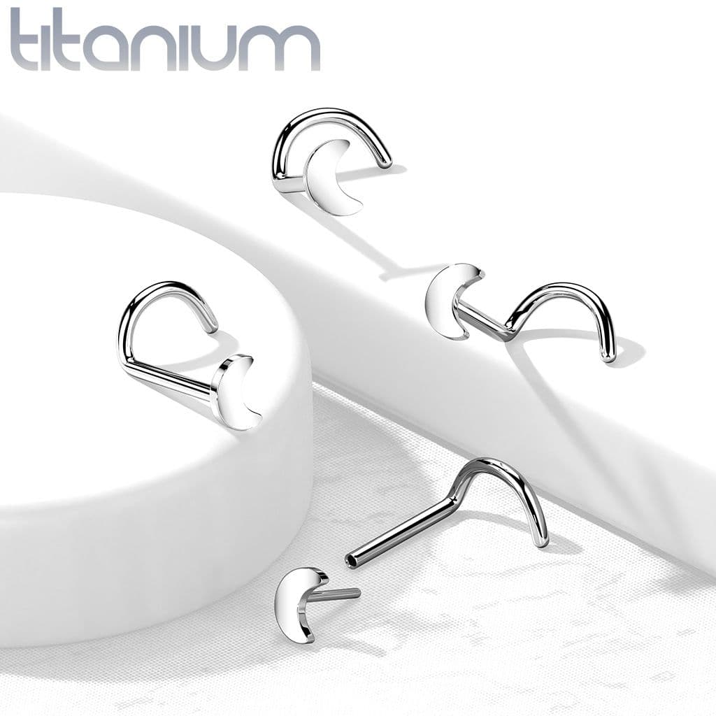 S4U PUSH IN piercing do nosu TITAN, 0,8 x 6 mm - TIT1182 - náhled 3