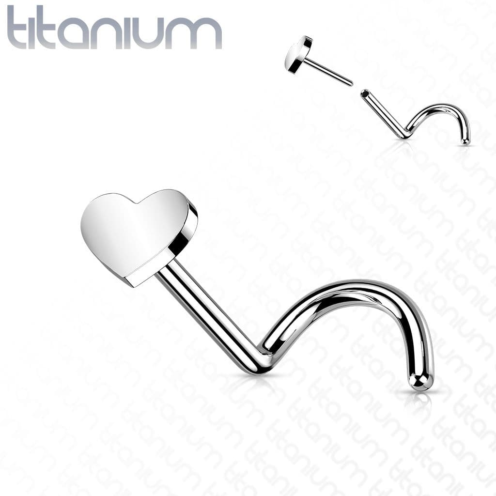 S4U PUSH IN piercing do nosu TITAN, 0,8 x 6 mm - TIT1183 - náhled 1