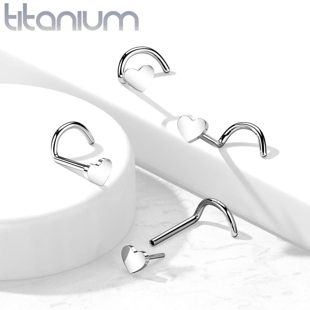 S4U PUSH IN piercing do nosu TITAN, 0,8 x 6 mm - TIT1183 - náhled 3