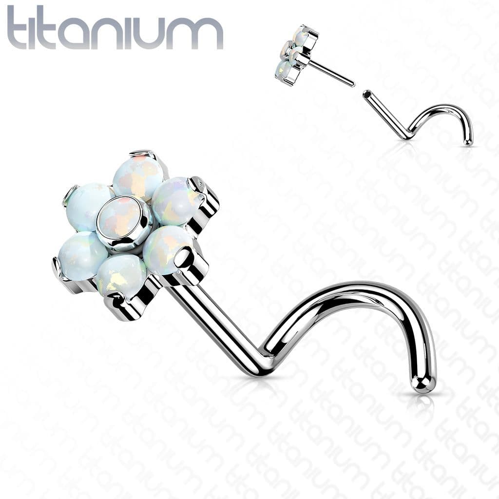 S4U PUSH IN piercing do nosu TITAN, 0,8 x 6 mm - TIT1180 - náhled 1