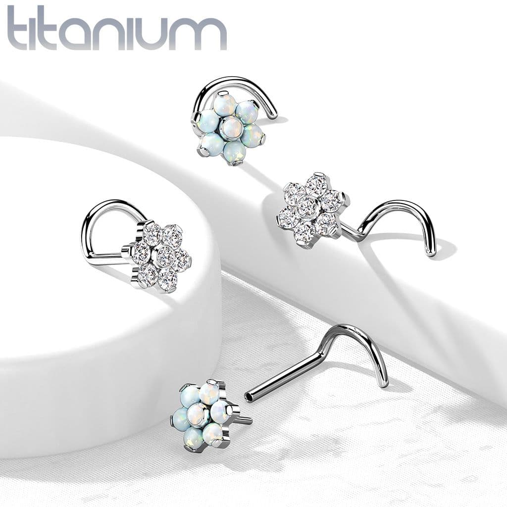 S4U PUSH IN piercing do nosu TITAN, 0,8 x 6 mm - TIT1180 - náhled 2