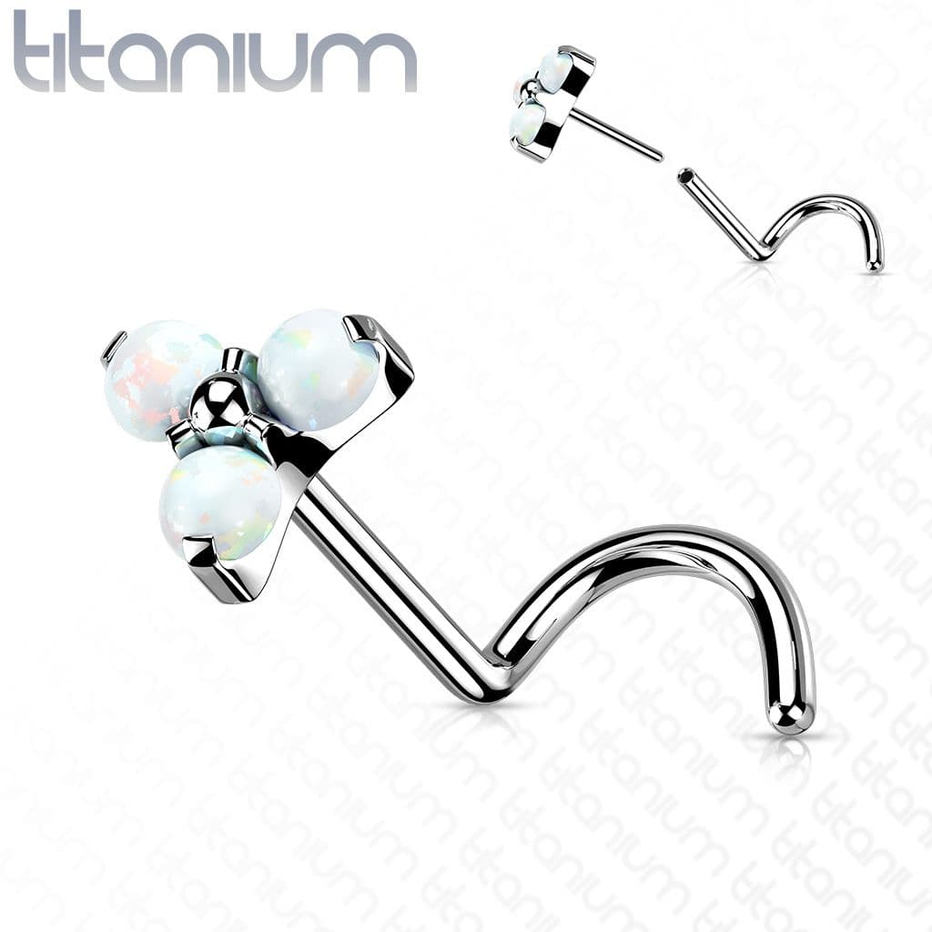 S4U PUSH IN piercing do nosu TITAN, 0,8 x 6 mm - TIT1178 - náhled 1